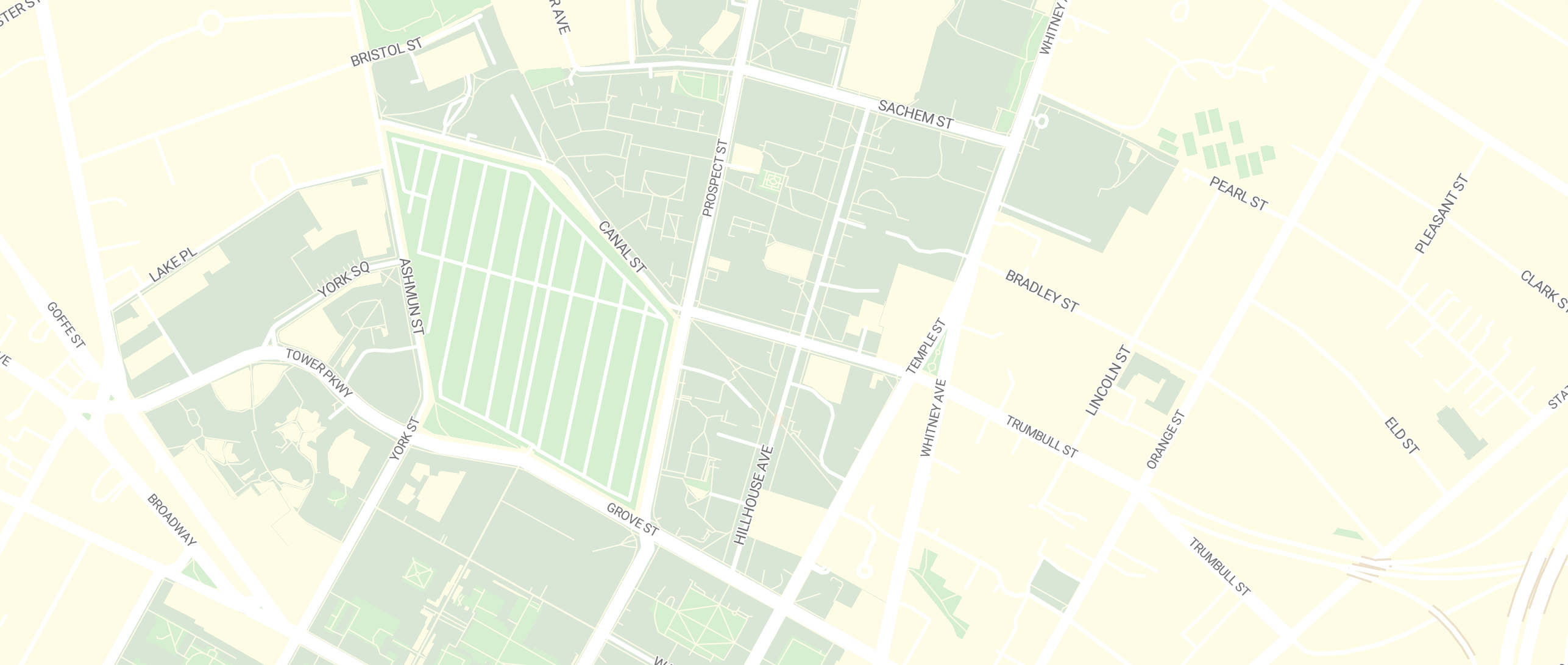 Map of Yale campus