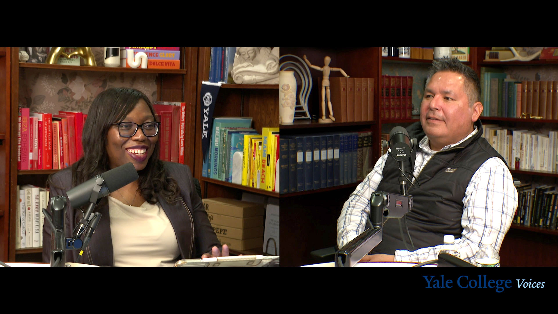 Video podcast in the Podcast Studio at Yale Broadcast
