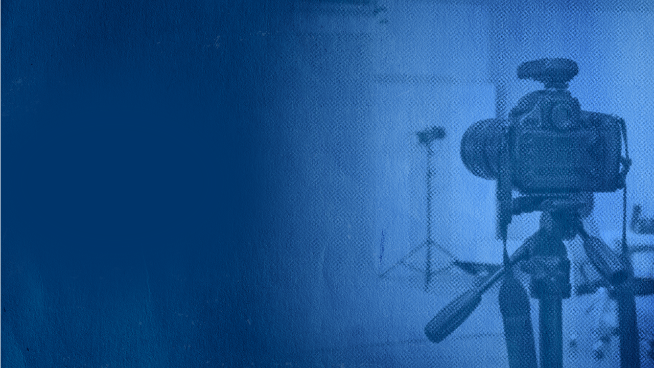 Behind the scenes shot of a studio recording