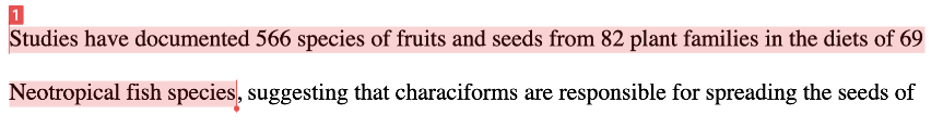 A screenshot of a passage from a paper shows 66% of the passgae highlighted in red from a turnitin report