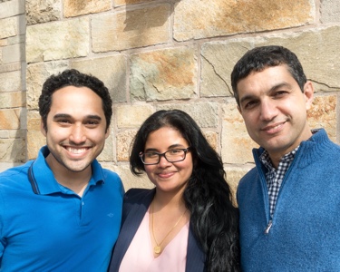 Stefan Uddenberg, Dumingu Aparna Gomes, and Professor Kaveh Khoshnood