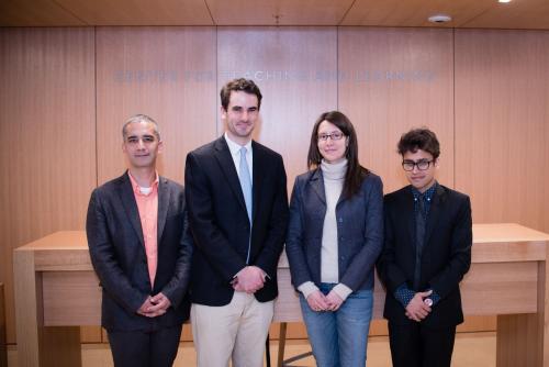 The four Helmsley Scholars standing together