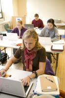 Students studying.