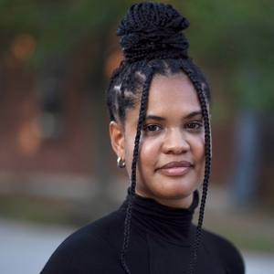 Headshot of Graduate Writing Lab Fellow Candace Borders.
