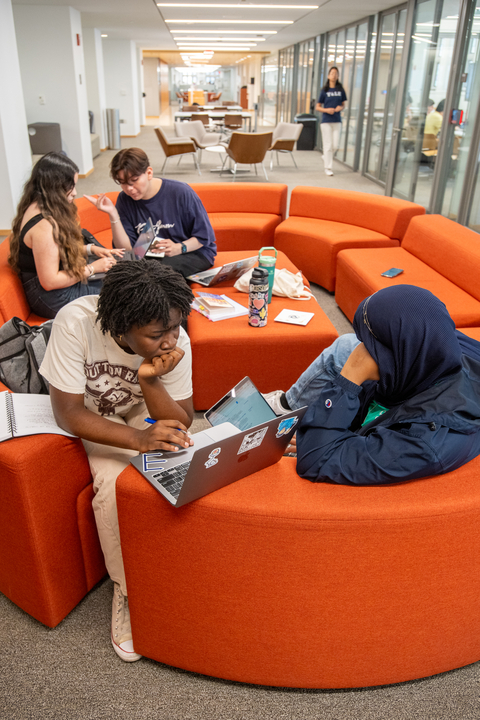Yale students learning in community