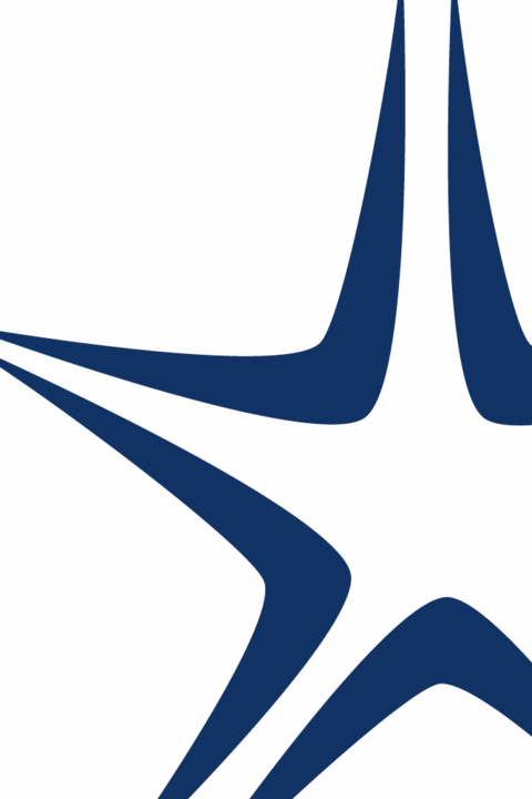 a graphically-designed star