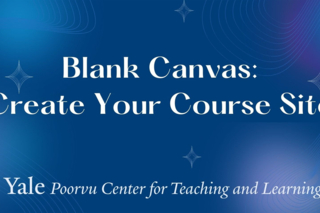 banner that reads Blank Canvas: Create Your Course Site