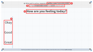 Poll Everywhere question slide. See description for full details.