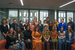 Staff photo of the 2024–25 Graduate Writing Lab Fellows.